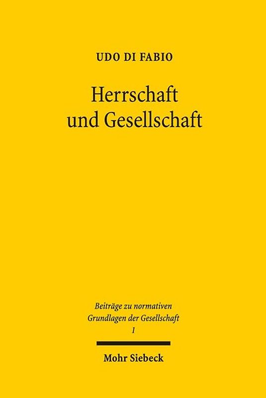 Herrschaft und Gesellschaft
