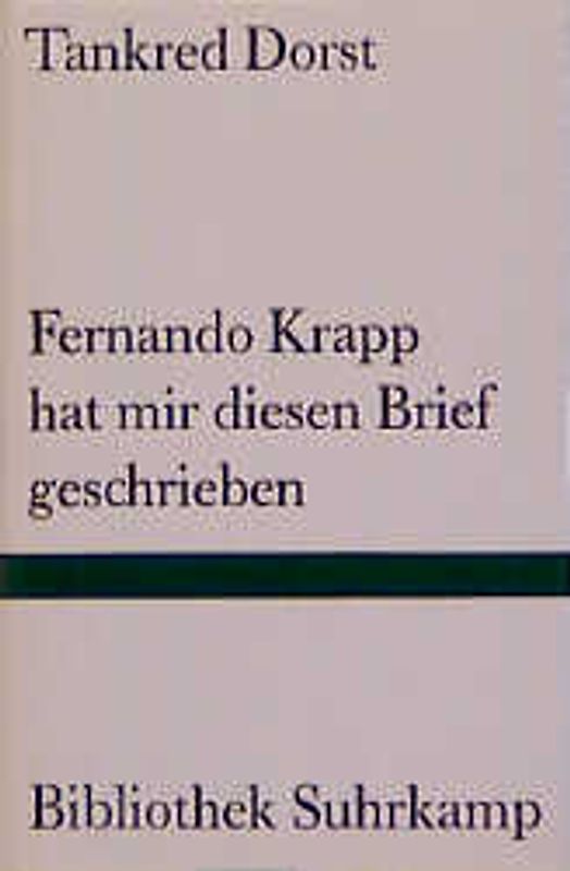 Fernando Krapp hat mir diesen Brief geschrieben