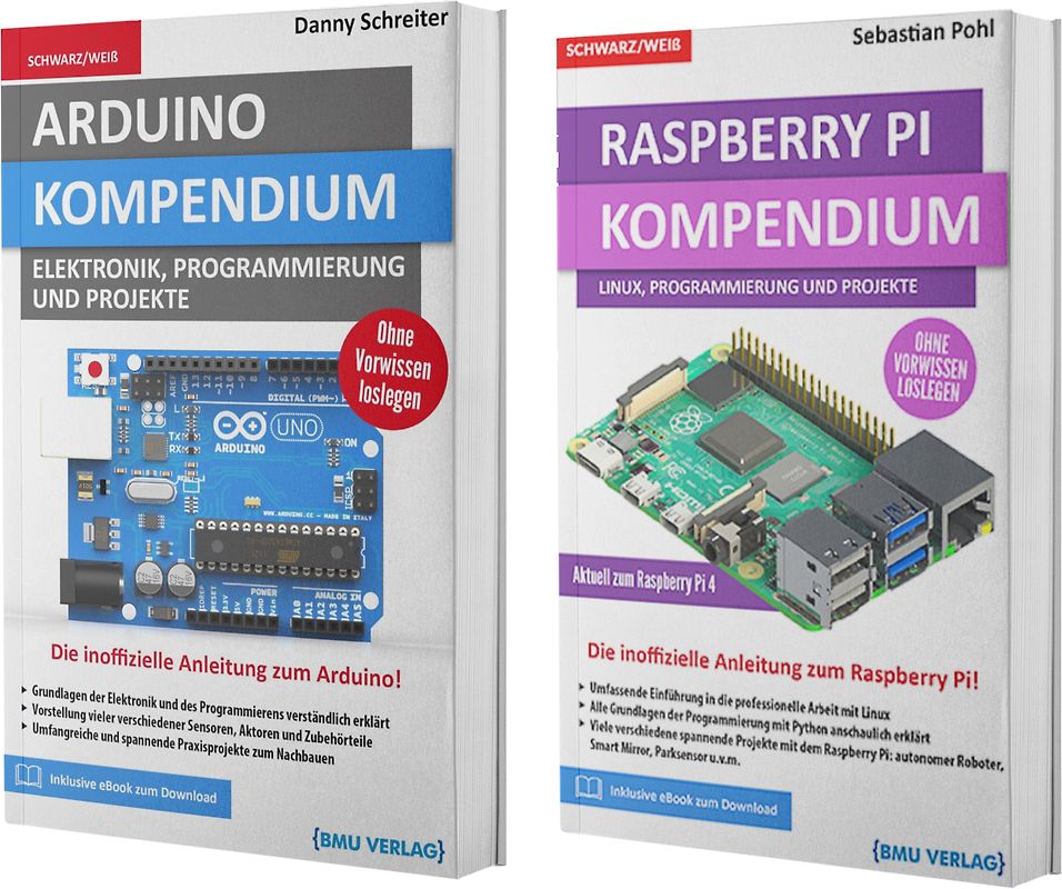 Arduino Kompendium + Raspberry Pi Kompendium (Taschenbuch)