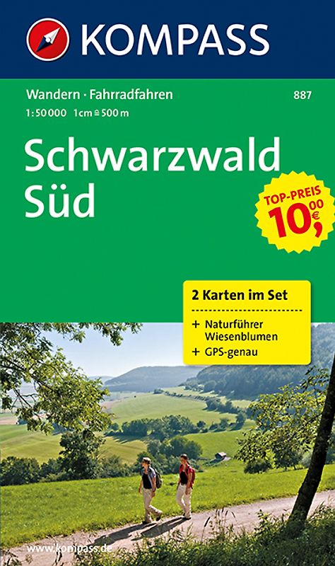 KOMPASS Wanderkarte Schwarzwald Süd