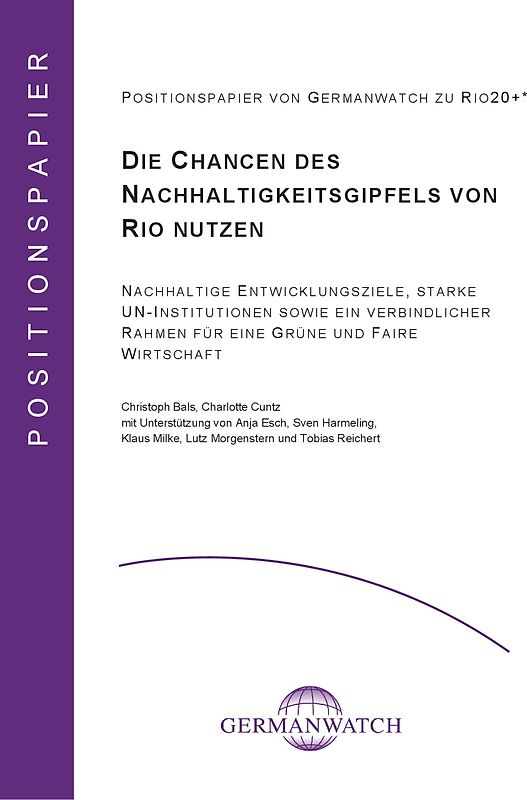 Die Chancen des Nachhaltigkeitsgipfels von Rio nutzen