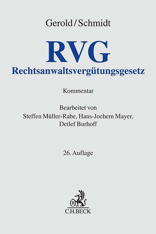 Rechtsanwaltsvergütungsgesetz. RVG
