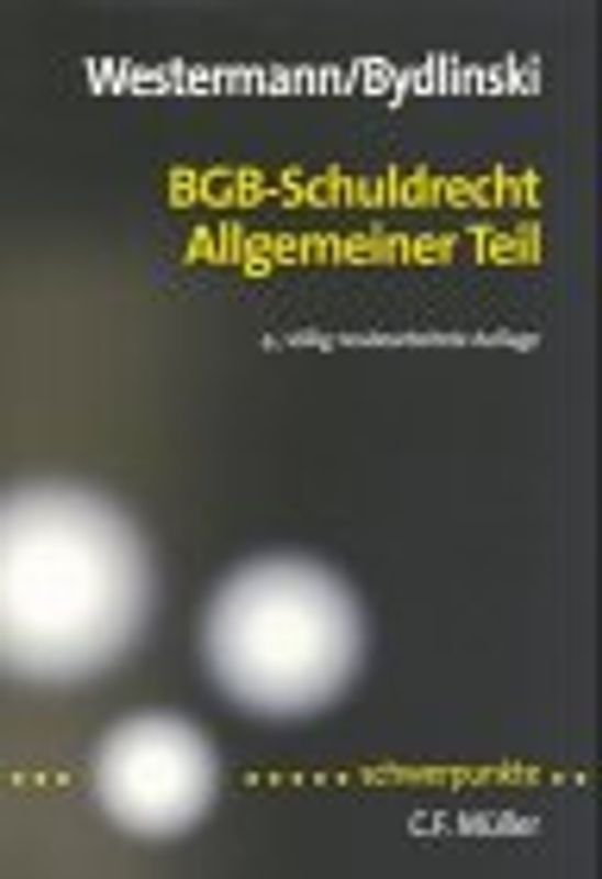 BGB-Schuldrecht. Allgemeiner Teil