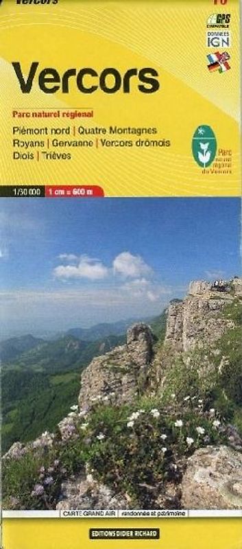 Libris Wanderkarte 10 Vercors 1 : 60 000
