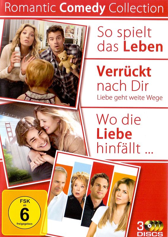 So spielt das Leben / Verrückt nach Dir / Wo die Liebe hinfällt [3 DVDs, Romantic Comedy Collection] DVD