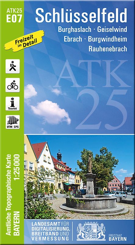 ATK25-E07 Schlüsselfeld (Amtliche Topographische Karte 1:25000)