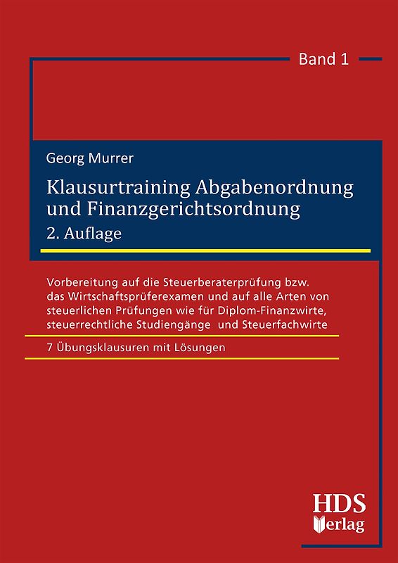 Klausurtraining Abgabenordnung und Finanzgerichtsordnung