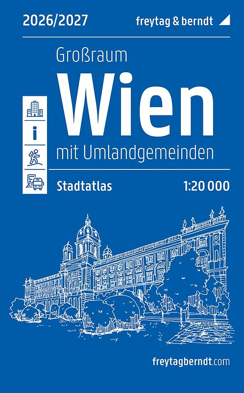 freytag & berndt Stadtatlas Wien Großraum, Städteatlas 2026/2027 1:20.000