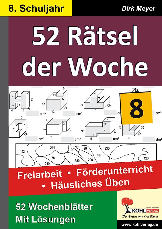 52 Rätsel der Woche / Klasse 8