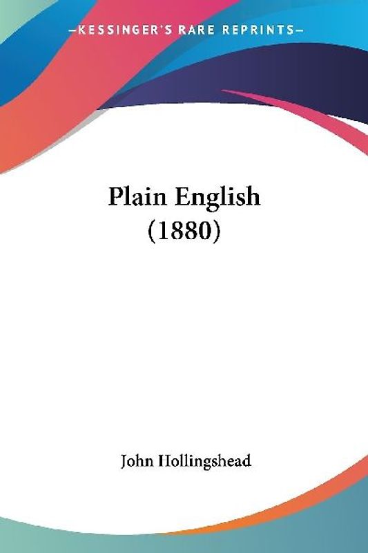 Plain English (1880)