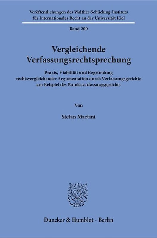 Vergleichende Verfassungsrechtsprechung.