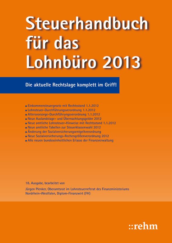 Steuerhandbuch für das Lohnbüro 2013