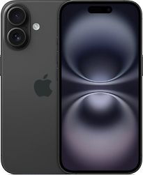 Image of Apple iPhone 16 256GB zwart (Refurbished)