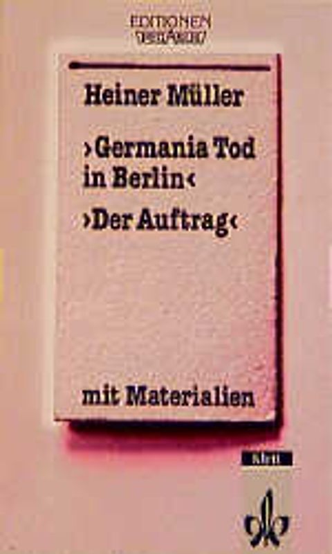 Germania Tod in Berlin. Der Auftrag