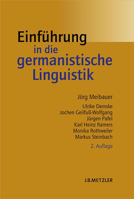 Einführung in die germanistische Linguistik