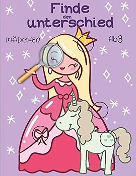 Finde den unterschied: fehler suchen buch mädchen ab 3 Jahre.
