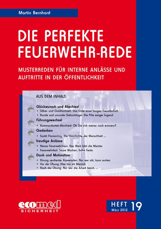 Die perfekte Feuerwehr-Rede Heft 19
