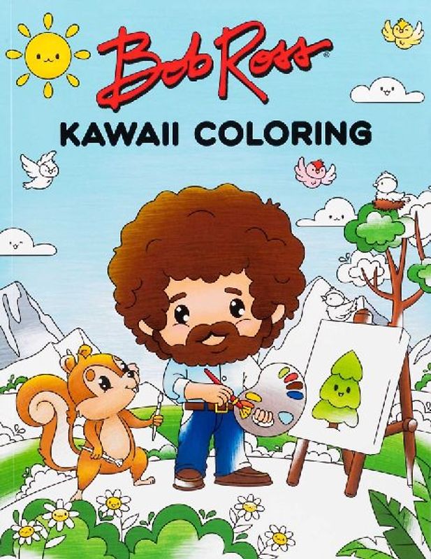 Bob Ross Kawaii Coloring