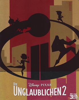 Die Unglaublichen 2 3D [inkl. 2 Blu-rays, Steelbook, CH Import] 3D Blu-ray Disc