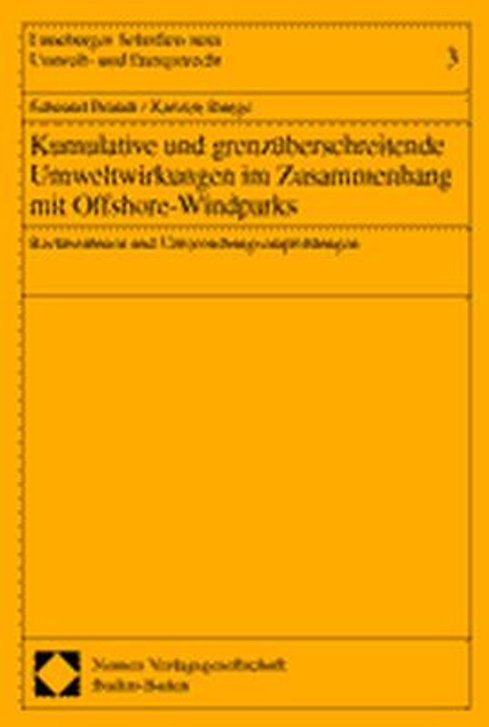 Kumulative und grenzüberschreitende Umweltwirkungen im Zusammenhang mit Offshore-Windparks