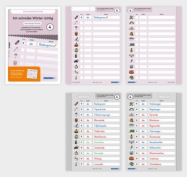 Ich schreibe Wörter richtig - Abreißblock 4 - Lernzielkontrolle - Viersilbige Wörter