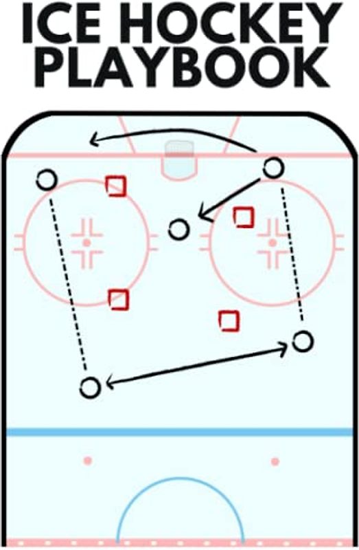 Ice Hockey Playbook: The Must-have Accessory For Ice Hockey Coaches - Blank Notebook With Ice Diagrams For Drawing Up Plays, Creating Drills, And Scouting