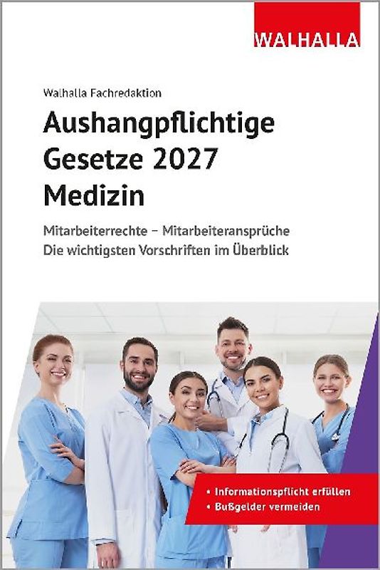 Aushangpflichtige Gesetze 2027 Medizin