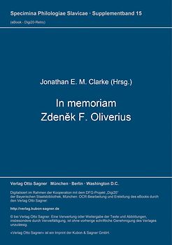 In memoriam Zdeněk F. Oliverius