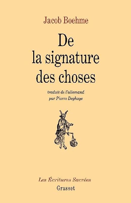 De la signature des choses