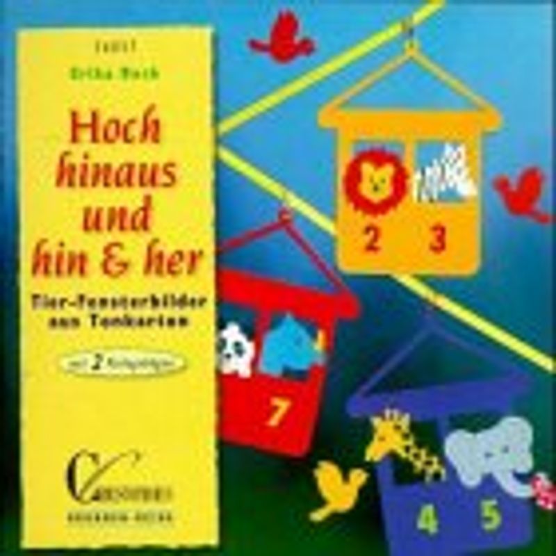 Hoch hinaus und hin & her. Tier-Fensterbilder aus Tonkarton. Mit zwei Vorlagebögen