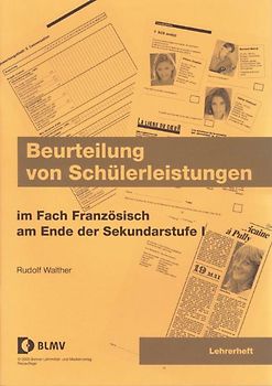 Beurteilung von Schülerleistungen Französisch am Ende der Sekundarstufe I
