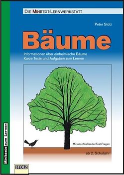 Laubbäume - Minitext Lernwerkstatt. Kurze Informationstexte und Aufgaben