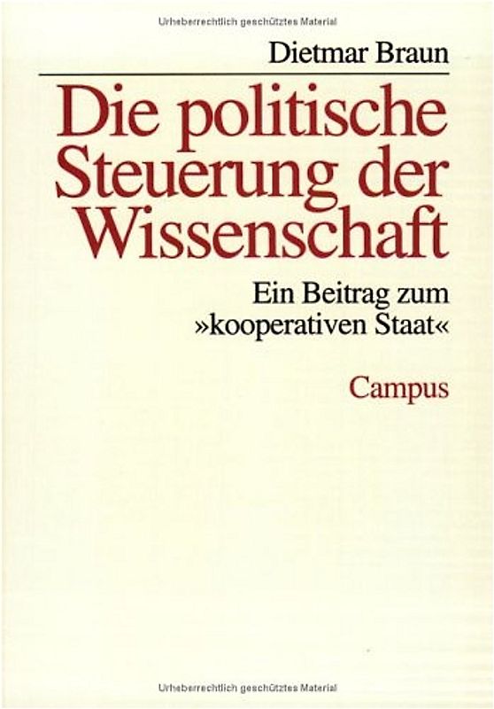 Die politische Steuerung der Wissenschaft