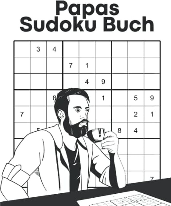 Papas Sudoku Buch: Logikrätselheft für Rätselprofis | Schwere Soduko als ideale Beschäftigung für Jung und Alt