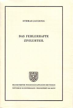 Das fehlerhafte Zivilurteil