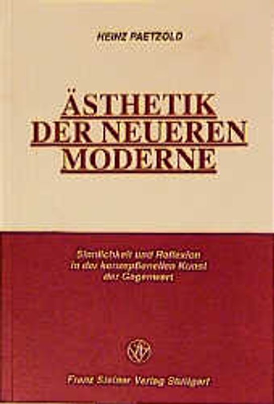 Ästhetik der neueren Moderne