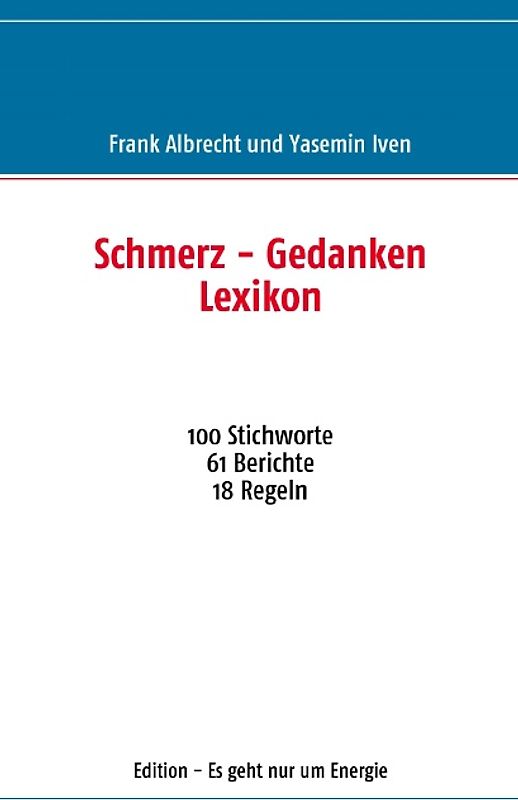 Schmerz - Gedanken Lexikon