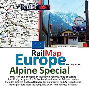 Rail Map Europe - Alpine Special