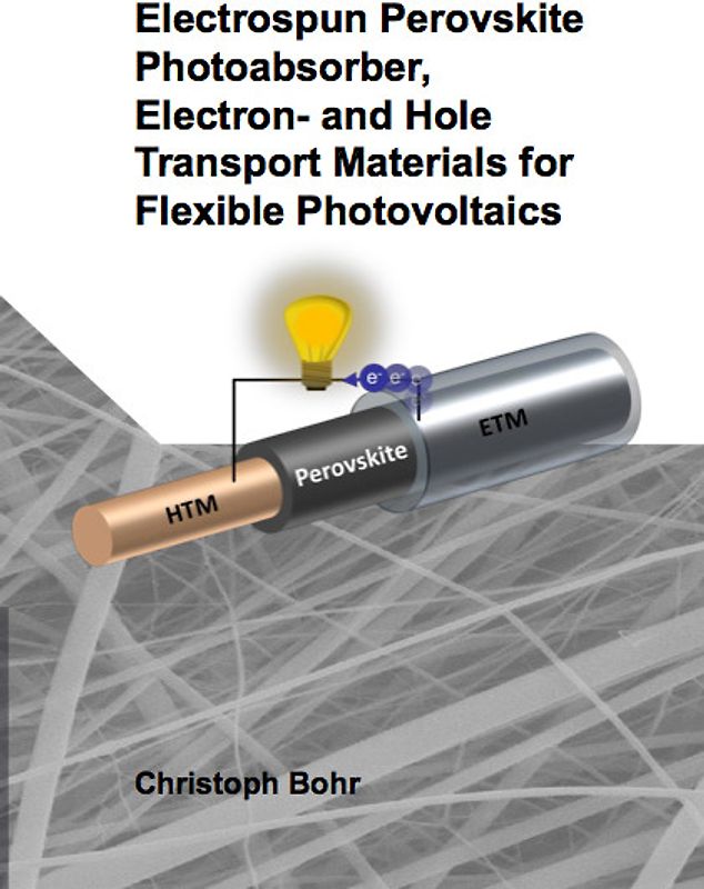Electrospun Perovskite Photoabsorber, Electron- and Hole Transport Materials for Flexible Photovoltaics