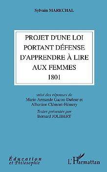 Projet d'une loi portant défense d'apprendre à lire aux femmes (1801)