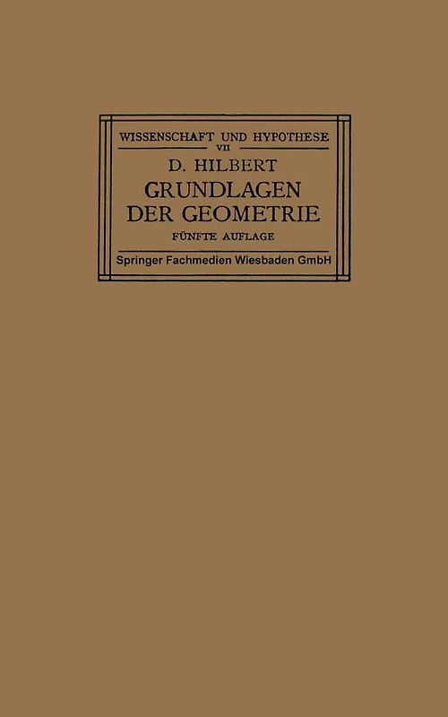 Grundlagen der Geometrie