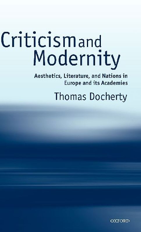 Criticism and Modernity