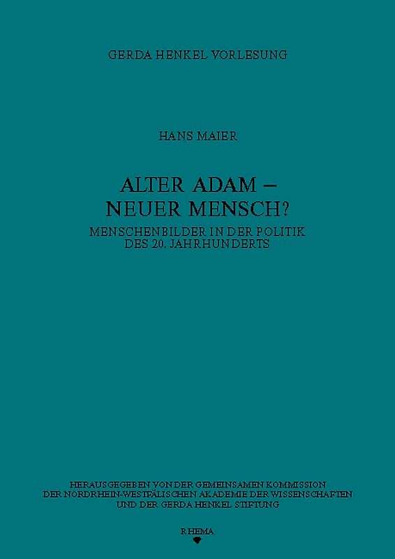 Alter Adam - Neuer Mensch?