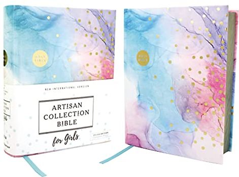 Niv, Artisan Collection Bible for Girls, Cloth Over Board, Multi-Color, Art Gilded Edges, Red Letter Edition, Comfort Print