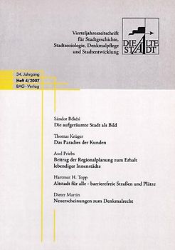Die Alte Stadt 2007, Heft 4
