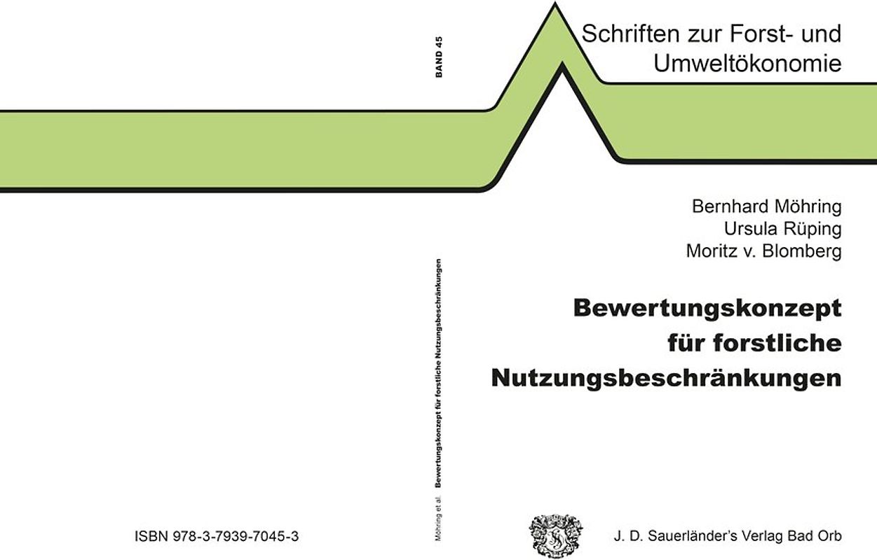 Bewertungskonzept für forstliche Nutzungsbeschränkungen