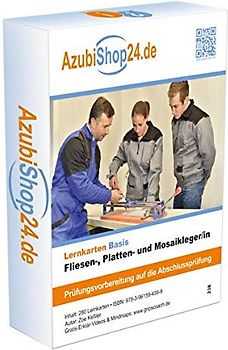 Lernkarten Fliesen, Platten und Mosaikleger /in