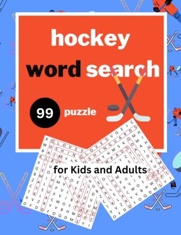 hockey word search: Perfect for Kids and Adults Who Love Hockey and Word Games-Hours of Entertainment for Hockey Fans of All Ages