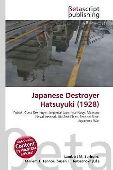Japanese Destroyer Hatsuyuki (1928)