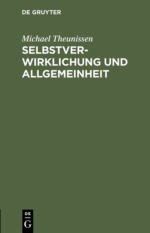 Selbstverwirklichung und Allgemeinheit